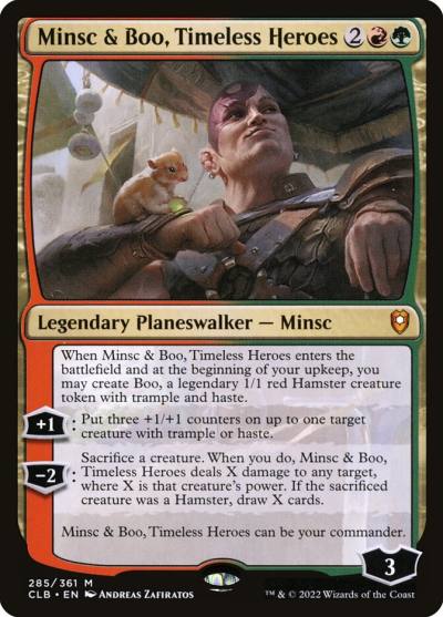 Minsc & Boo, Timeless Heroes CLB-285 Commander Legends: Battle for Baldur's Gate Magic card