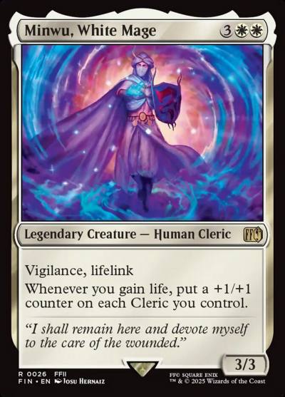 Minwu, White Mage FIN-26 Final Fantasy Magic card