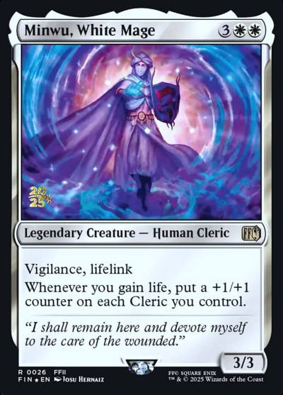 Minwu, White Mage PFIN-26S Final Fantasy Promos Magic card