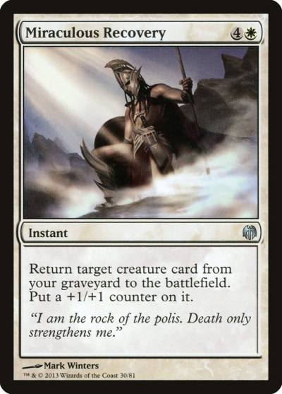 Miraculous Recovery DDL-30 Duel Decks: Heroes vs. Monsters Magic card