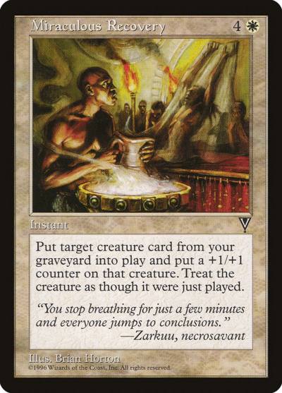 Miraculous Recovery VIS-13 Visions Magic card