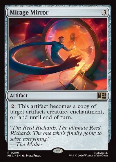 Mirage Mirror MSC-206 Marvel Super Heroes Commander Magic card