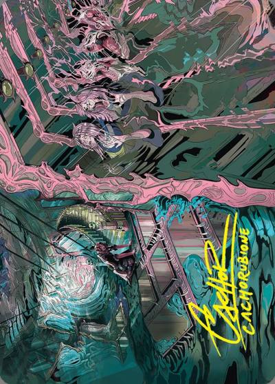 Mirror Room // Fractured Realm // Mirror Room // Fractured Realm ADSK-36 Duskmourn: House of Horror Art Series Magic card