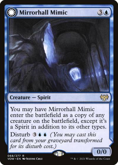 Mirrorhall Mimic // Ghastly Mimicry VOW-68 Innistrad: Crimson Vow Magic card