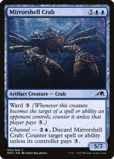 Mirrorshell Crab 63 Kamigawa: Neon Dynasty Magic card