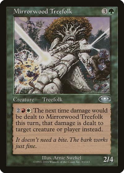Mirrorwood Treefolk 83 Planeshift Magic card