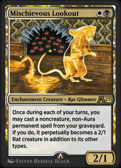 Mischievous Lookout YDSK-25 Alchemy: Duskmourn Magic card