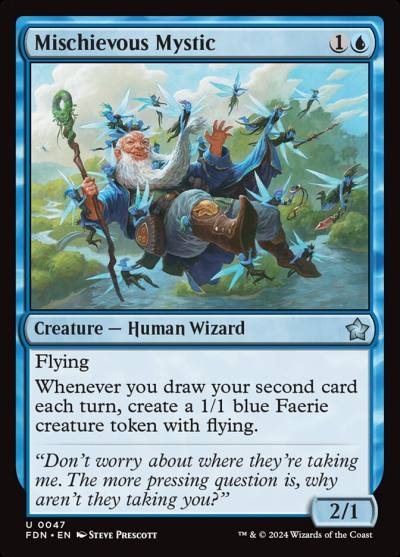 Mischievous Mystic 47 Foundations Magic card