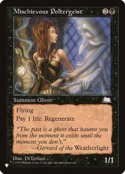 Mischievous Poltergeist PLST-WTH-74 The List Magic card