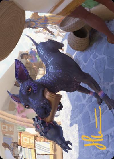 Mischievous Pup // Mischievous Pup ALCI-3 The Lost Caverns of Ixalan Art Series Magic card