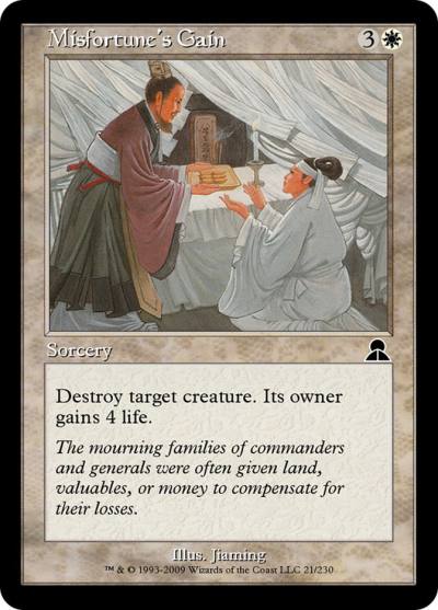 Misfortune's Gain ME3-21 Masters Edition III Magic card