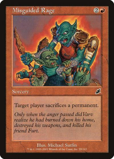 Misguided Rage SCG-99 Scourge Magic card