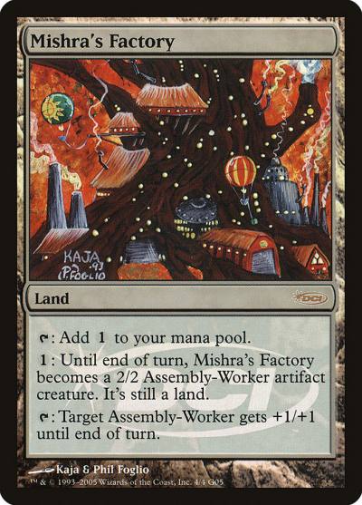Mishra's Factory G05-4 Judge Gift Cards 2005 Magic card