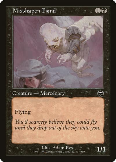 Misshapen Fiend 147 Mercadian Masques Magic card