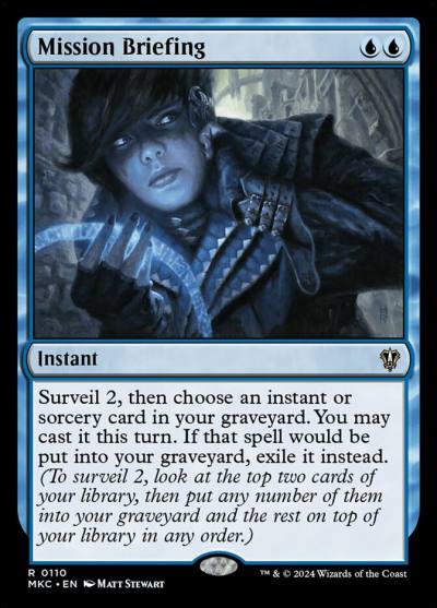 Mission Briefing MKC-110 Murders at Karlov Manor Commander Magic card