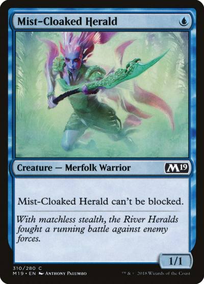 Mist-Cloaked Herald M19-310 Core Set 2019 Magic card