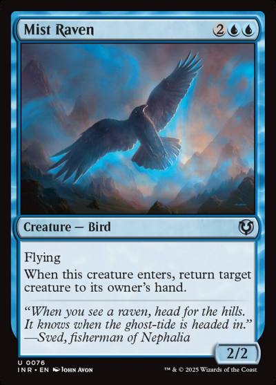 Mist Raven INR-76 Innistrad Remastered Magic card