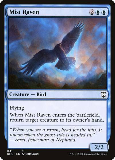 Mist Raven KHC-41 Kaldheim Commander Magic card
