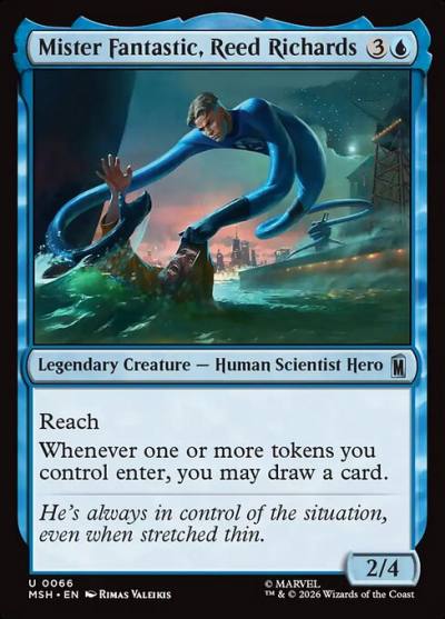 Mister Fantastic, Reed Richards MSH-66 Marvel Super Heroes Magic card