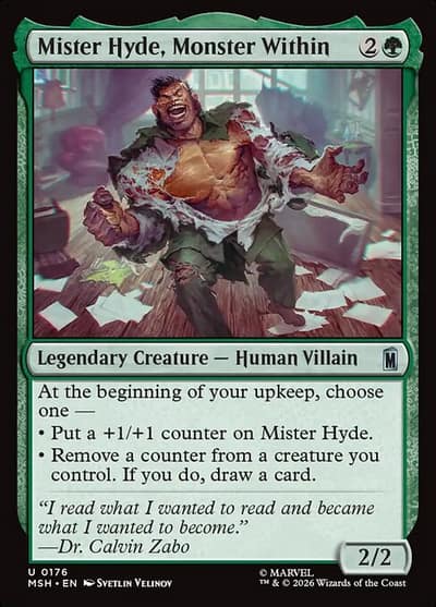 Mister Hyde, Monster Within 176 Marvel Super Heroes Magic card