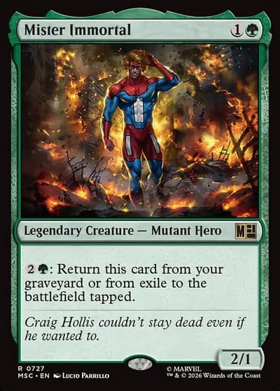 Mister Immortal 727 Marvel Super Heroes Commander Magic card