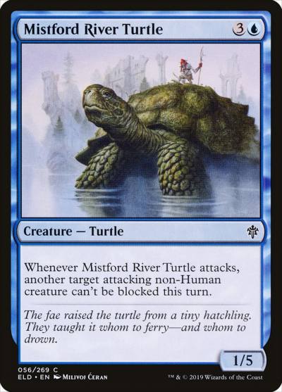 Mistford River Turtle 56 Throne of Eldraine Magic card