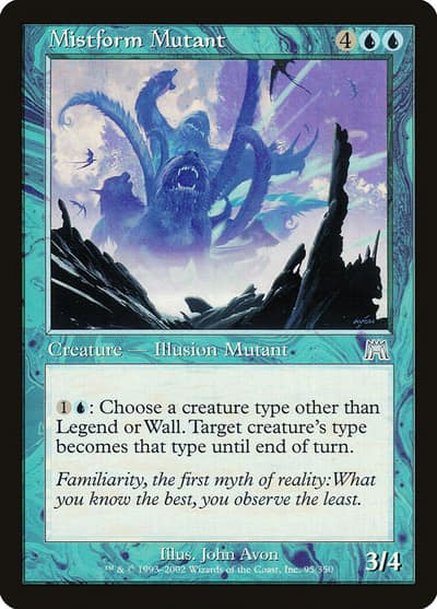 Mistform Mutant 95 Onslaught Magic card