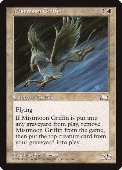 Mistmoon Griffin WTH-21 Weatherlight Magic card