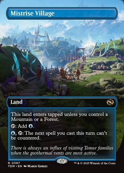 Mistrise Village TDM-397 Tarkir: Dragonstorm Magic card