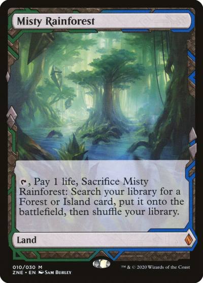 Misty Rainforest ZNE-10 Zendikar Rising Expeditions Magic card