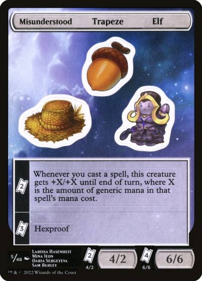 Misunderstood Trapeze Elf SUNF-5 Unfinity Sticker Sheets Magic card