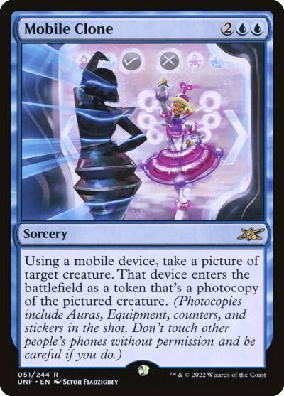Mobile Clone UNF-51 Unfinity Magic card