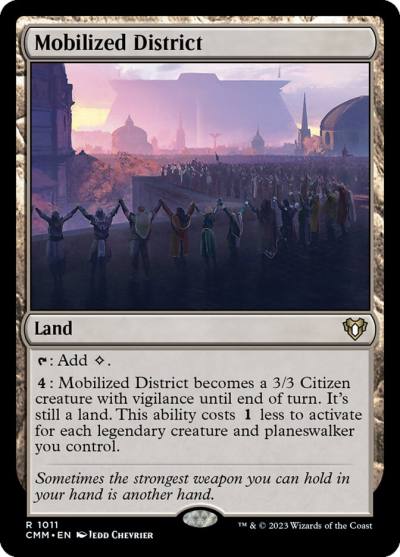 Mobilized District CMM-1011 Commander Masters Magic card