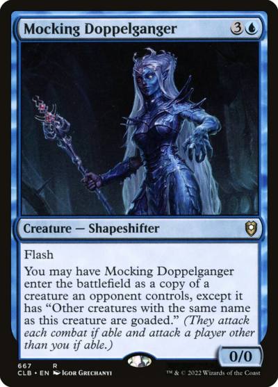 Mocking Doppelganger CLB-667 Commander Legends: Battle for Baldur's Gate Magic card
