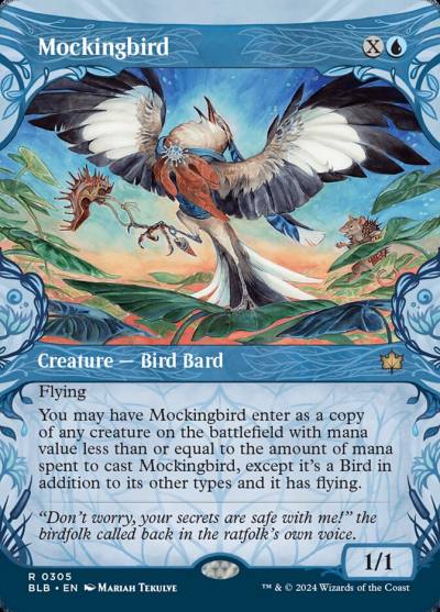 Mockingbird BLB-305 Bloomburrow Magic card
