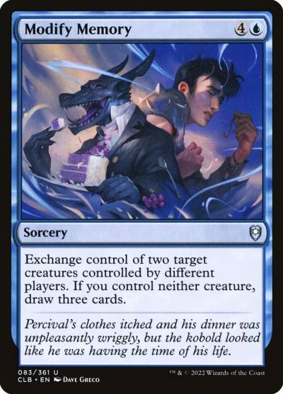 Modify Memory CLB-83 Commander Legends: Battle for Baldur's Gate Magic card