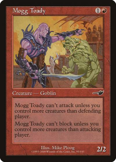 Mogg Toady 95 Nemesis Magic card