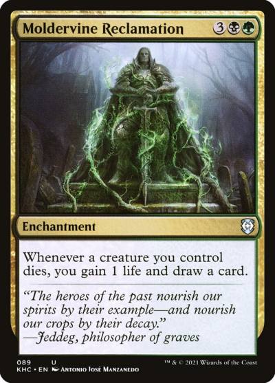 Moldervine Reclamation KHC-89 Kaldheim Commander Magic card