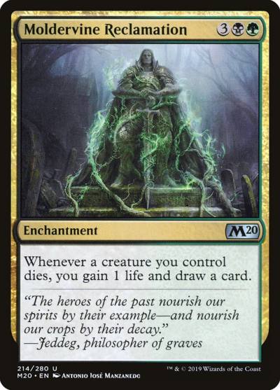 Moldervine Reclamation M20-214 Core Set 2020 Magic card