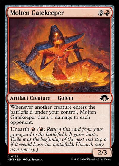 Molten Gatekeeper 128 Modern Horizons 3 Magic card