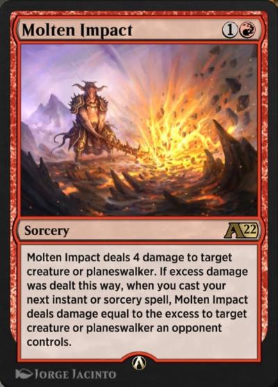 Molten Impact YNEO-22 Alchemy: Kamigawa Magic card