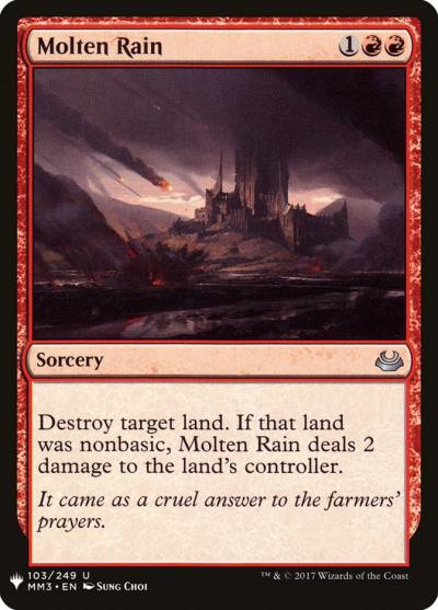 Molten Rain PLST-MM3-103 The List Magic card