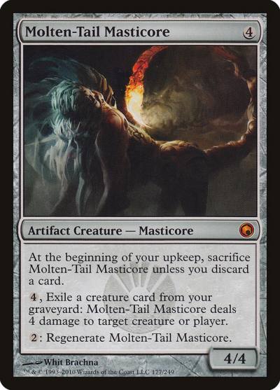 Molten-Tail Masticore SOM-177 Scars of Mirrodin Magic card