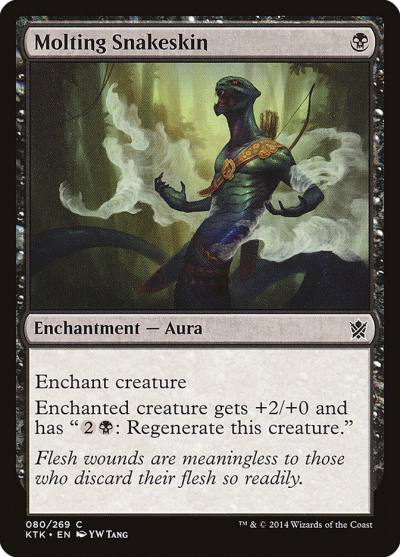 Molting Snakeskin KTK-80 Khans of Tarkir Magic card