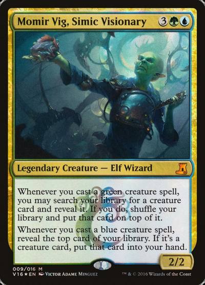 Momir Vig, Simic Visionary V16-9 From the Vault: Lore Magic card