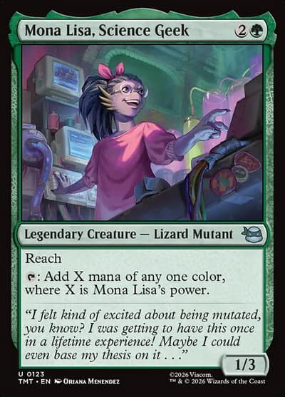 Mona Lisa, Science Geek 123 Teenage Mutant Ninja Turtles Magic card