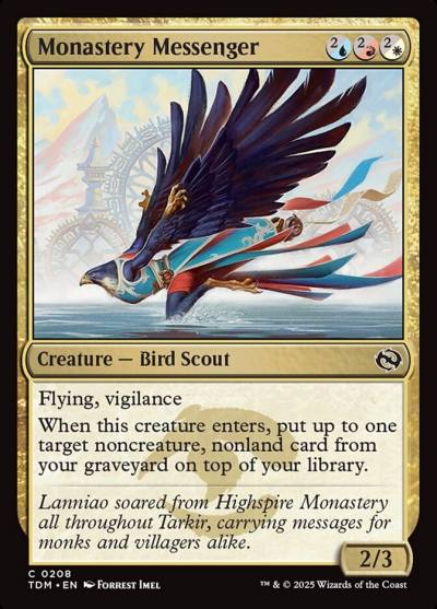 Monastery Messenger 208 Tarkir: Dragonstorm Magic card