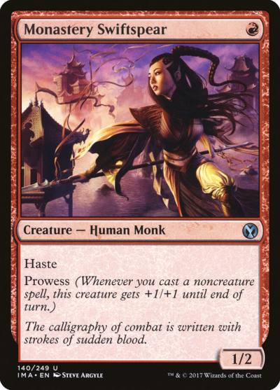 Monastery Swiftspear IMA-140 Iconic Masters Magic card