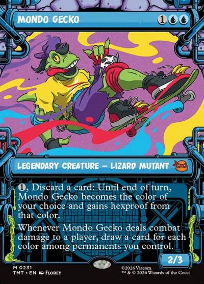 Mondo Gecko TMT-231 Teenage Mutant Ninja Turtles Magic card
