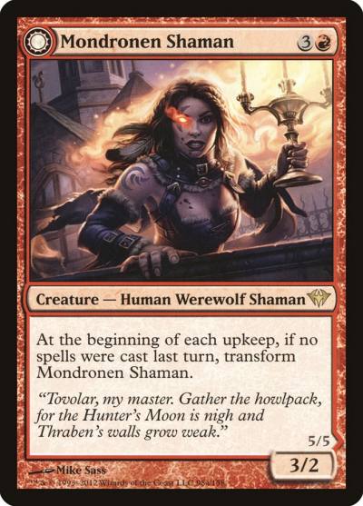 Mondronen Shaman // Tovolar's Magehunter DKA-98 Dark Ascension Magic card